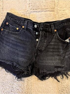 Black Levi’s 501 Shorts